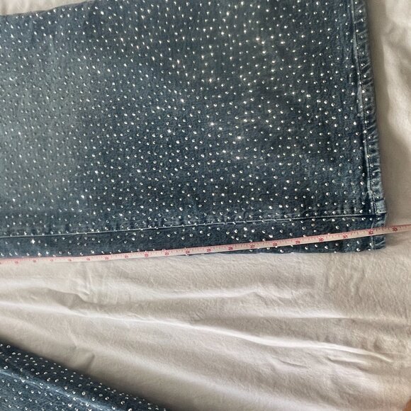 Good American Sky Blue Wide Leg Jeans - Picture 7 of 10